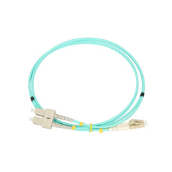 Extralink LC/UPC-SC/UPC | Patchcord | Multi Mode, OM3, Duplex, 3mm, 5m