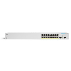 Cisco CBS220-16P-2G | Switch | 16x RJ45 1000Mb/s PoE, 2x SFP, Desktop, Rack, 130W