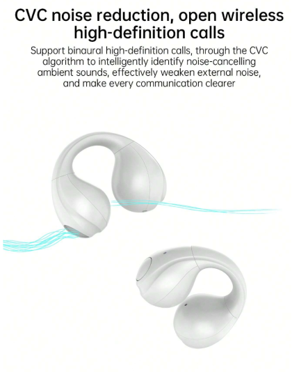 Wireless earbuds with clip on